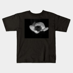 A Flower in Black and White Kids T-Shirt